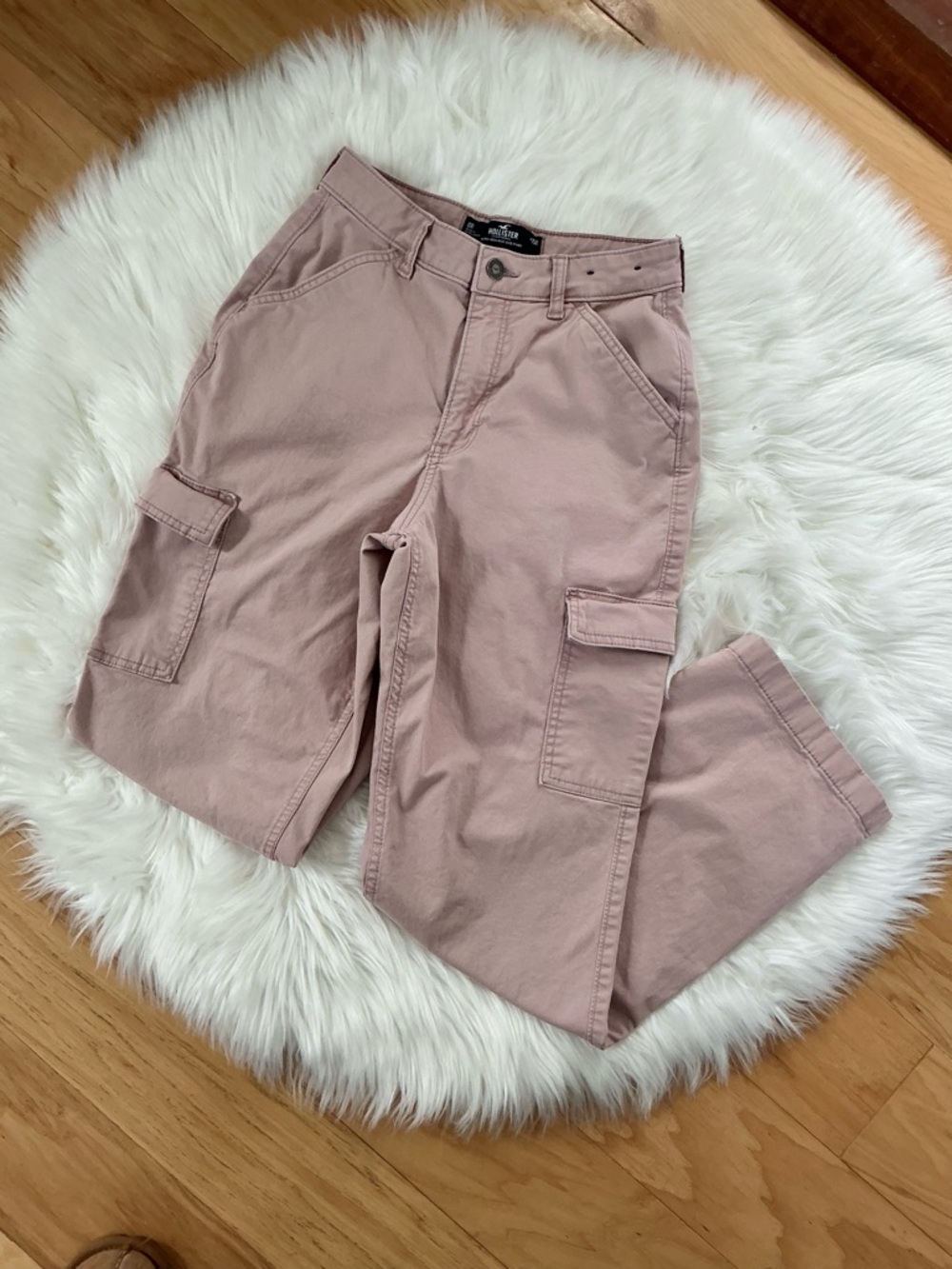 Hollister Ultra High Rise Cargo Dad Pants Size 25
